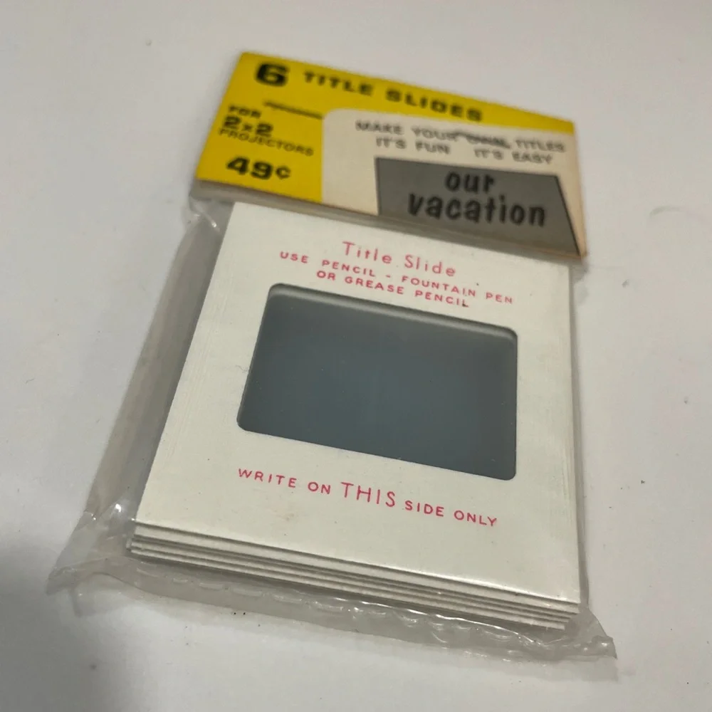 Title Slides Vintage 1960s 6 Pack Unopened